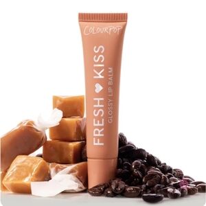 ColourPop Fresh Kiss Glossy Lip Balm: Caramel Latte (Sheer Nude), .49oz, NIB